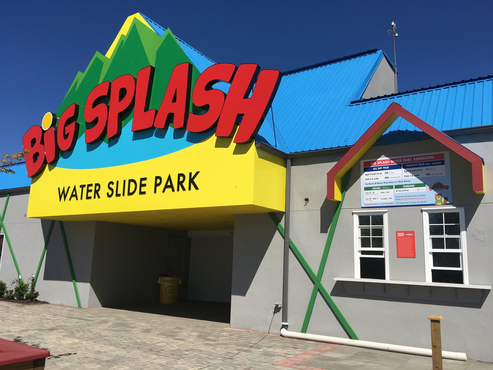 Big Splash Water Slide Park in Tsawwassen is Opening June 12th