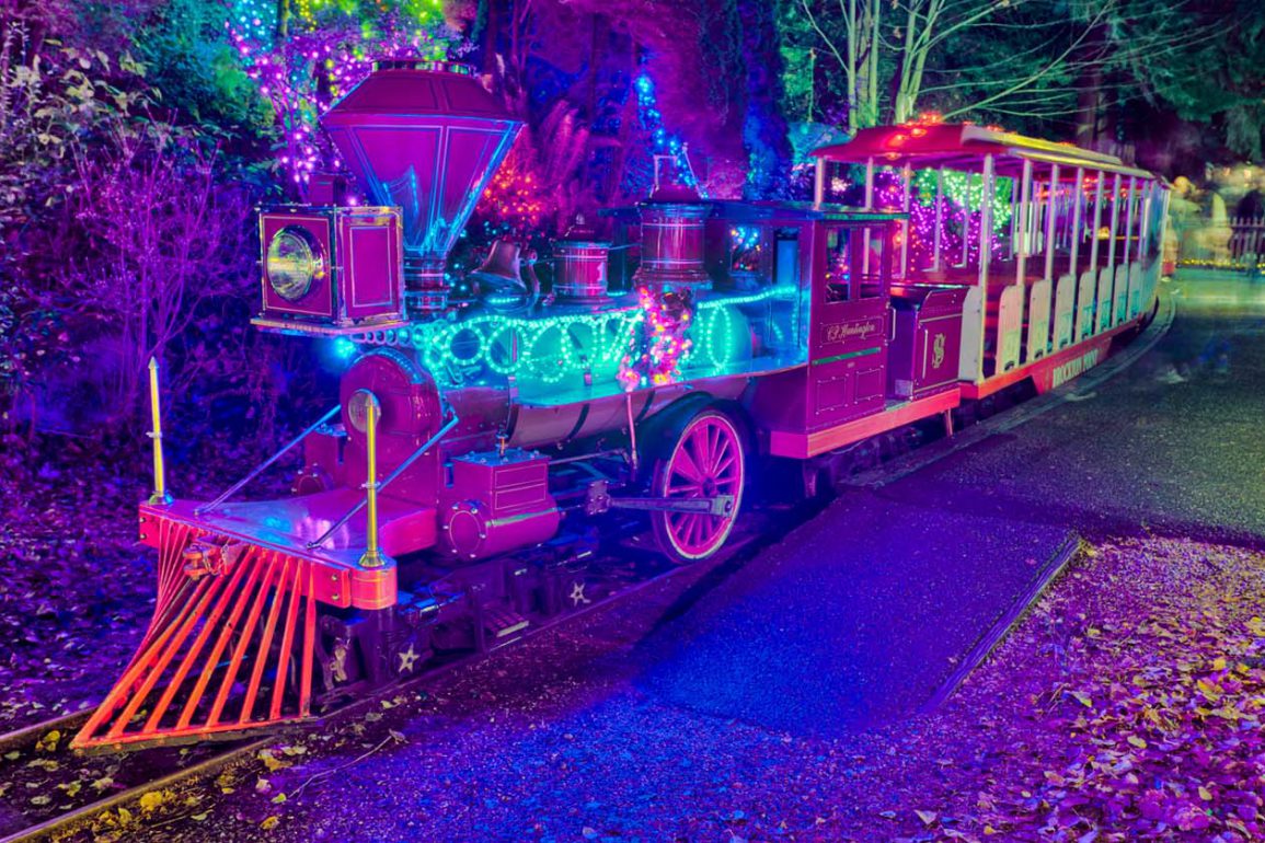 Bright Nights train at Stanley Park