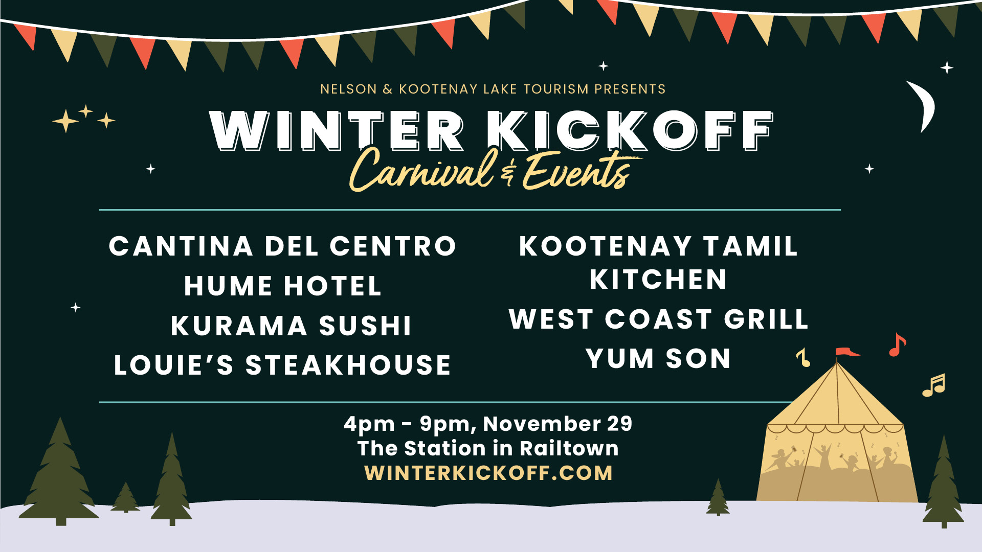 Nelson Kootenay Lake Tourism Winter Kickoff.