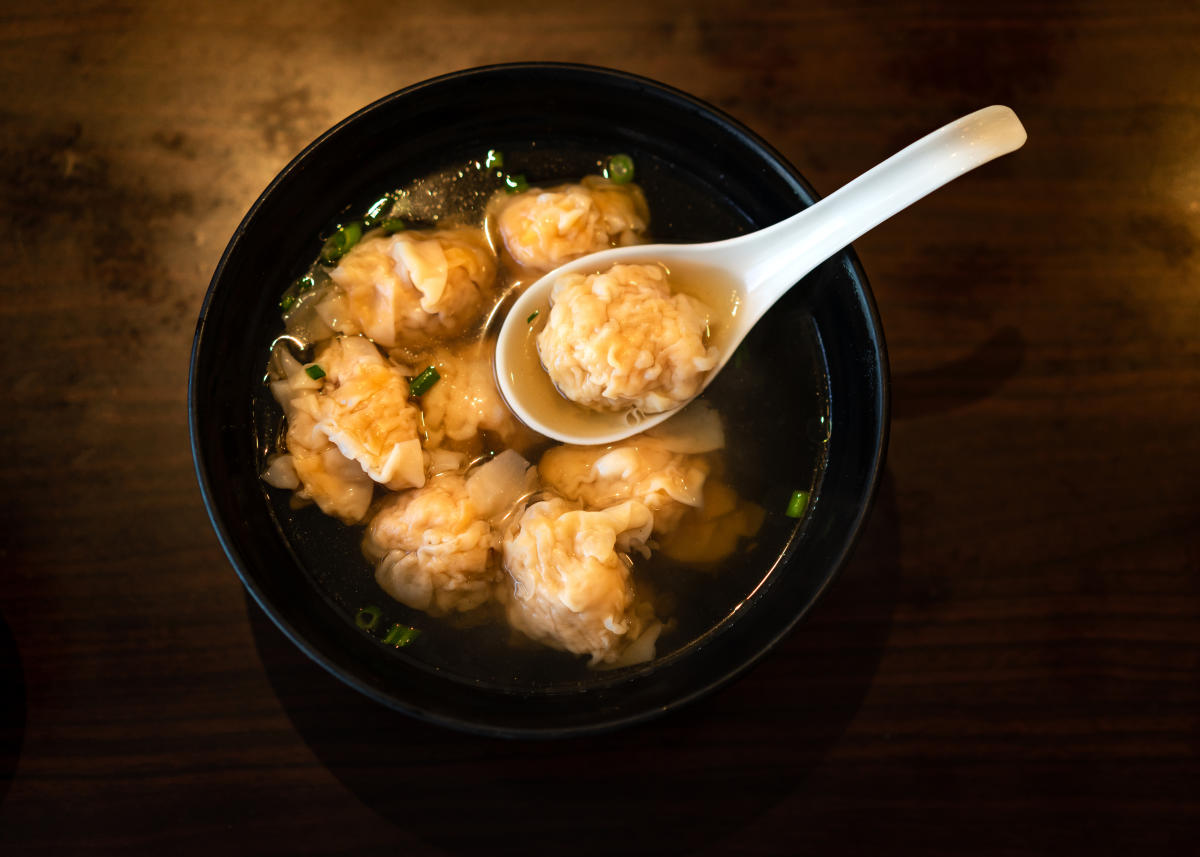 Wontons at Tsim Chai Noodle Restaurant. Photo by Tourism Richmond.