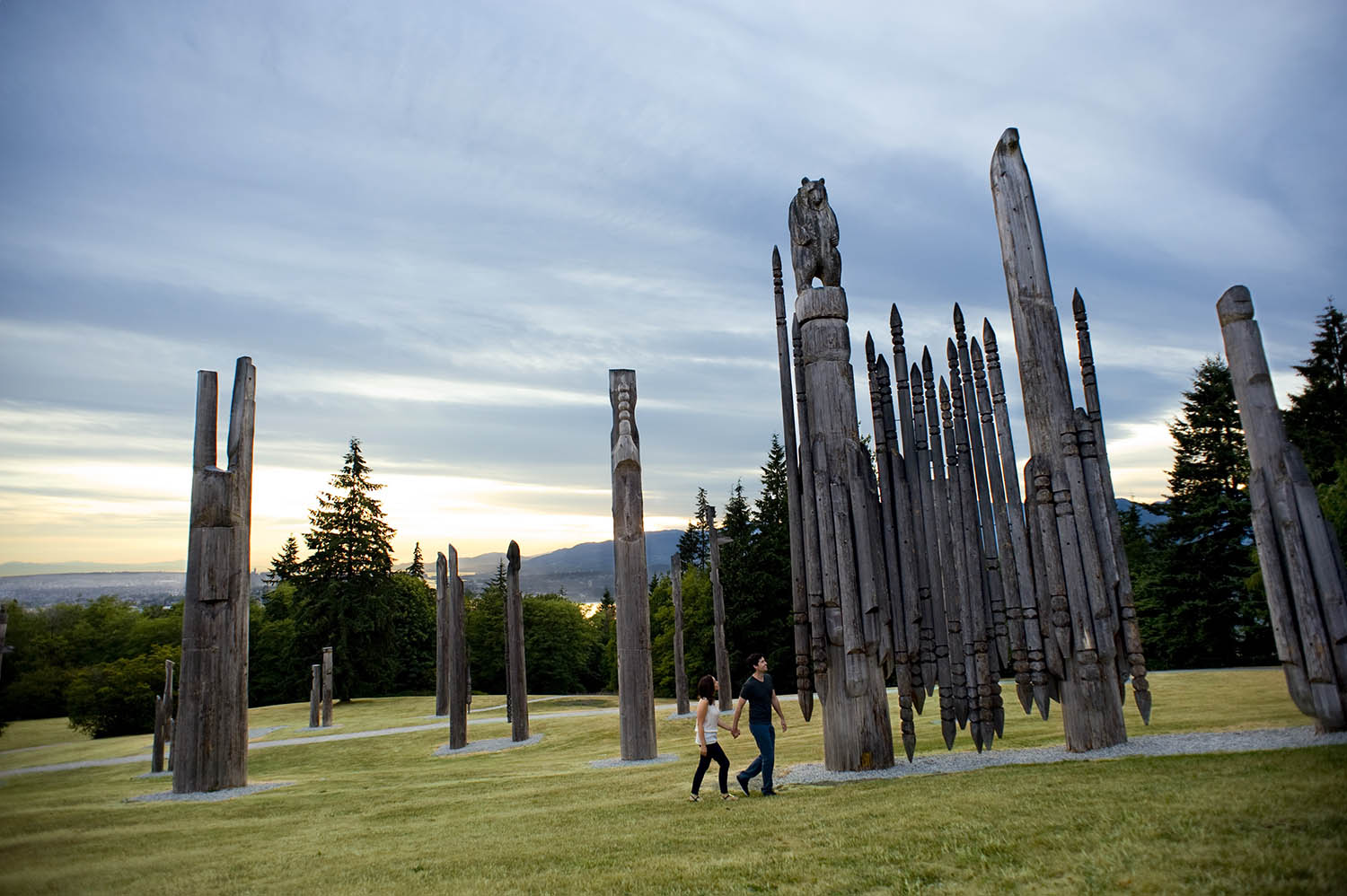 Kamui Mintara (Playground of the Gods) at Simon Fraser University was a gift to Burnaby from its Japanese twin city of Kushiro. Photo by Tourism Burnaby.