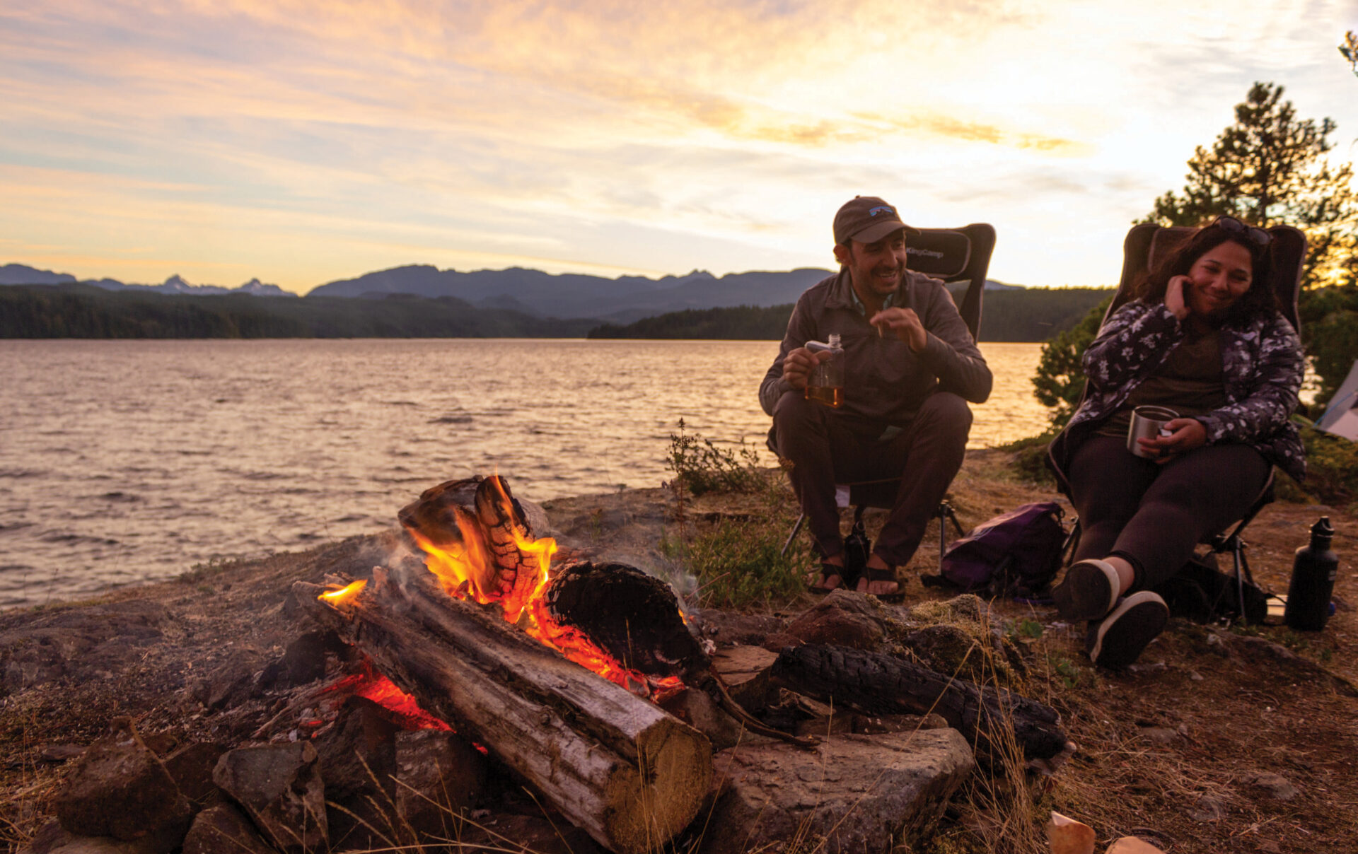 Campsites are first come, first served, but even in busy areas there are still some spectacular spots to be found. Photo by Jason Harman.