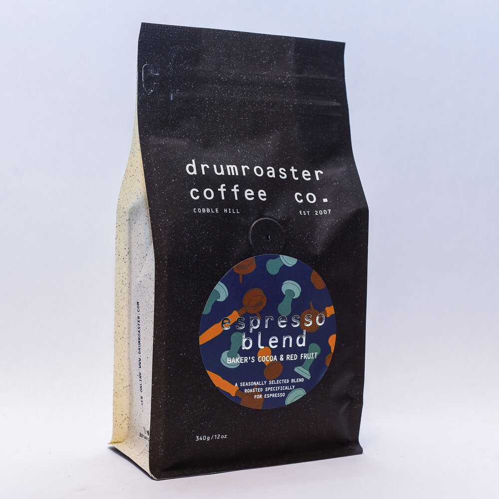 Drumroaster Coffee.