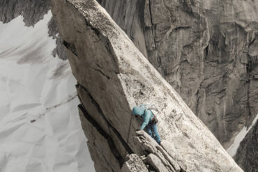 Life & Death on the Bugaboo Spire. Photo by Steve Ogle.