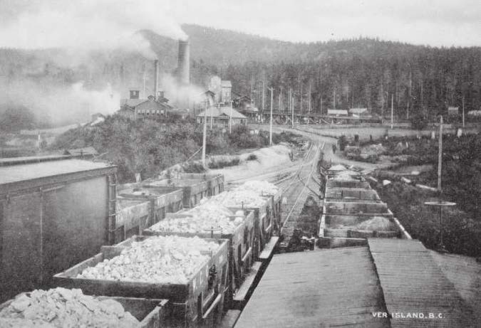 Crofton had a very different vibe when the smelter was running at full steam, which was only for six years in the early 1900s. Photo by the Royal BC Museum and BC Archives.