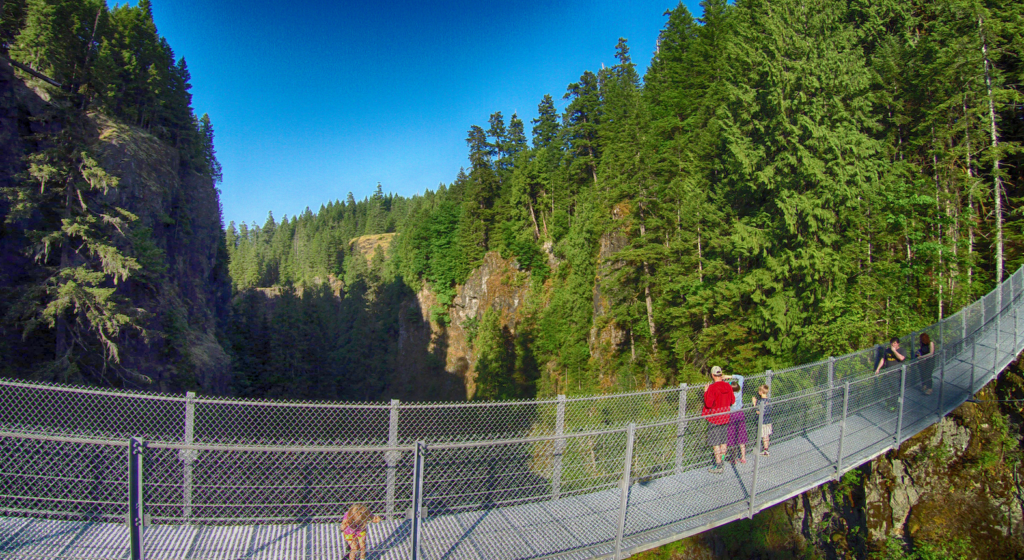 Photo of suspension bridge